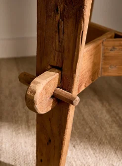 Rembrandt recycled teak high accent table
