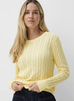 Reprocessed cotton cables sweater