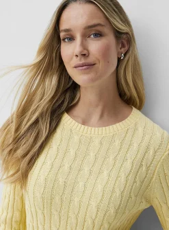 Reprocessed cotton cables sweater