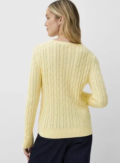 Reprocessed cotton cables sweater