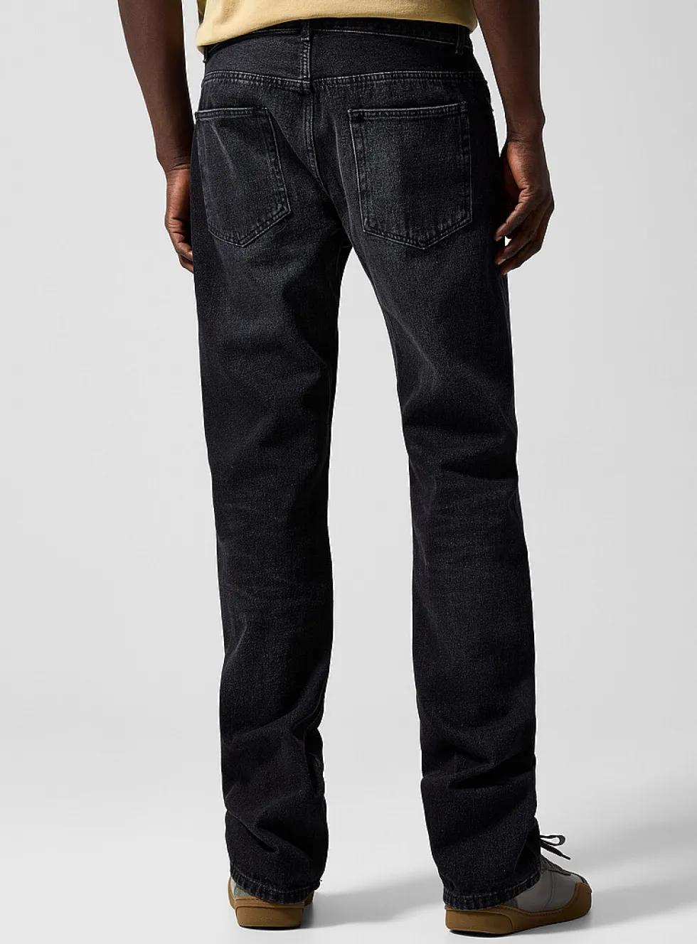 Rescue washed black straight-leg jean