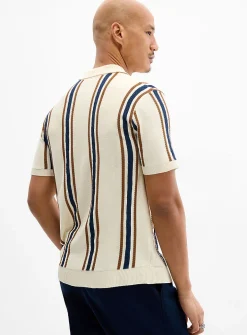 Retro stripe polo