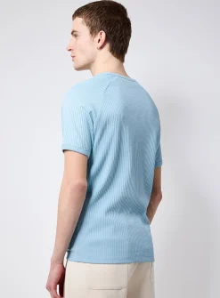 Ribbed raglan-sleeve T-shirt