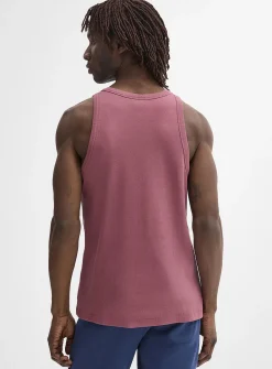 Ribbed stretch jersey tank