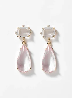 Romantic faceted gemstone earrings