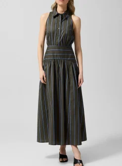 Romy Striped Poplin Dress