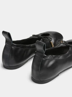 Rosalind bow leather ballet flats
