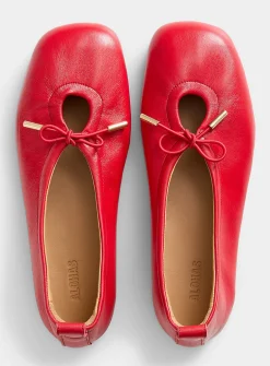 Rosalind bow leather ballet flats