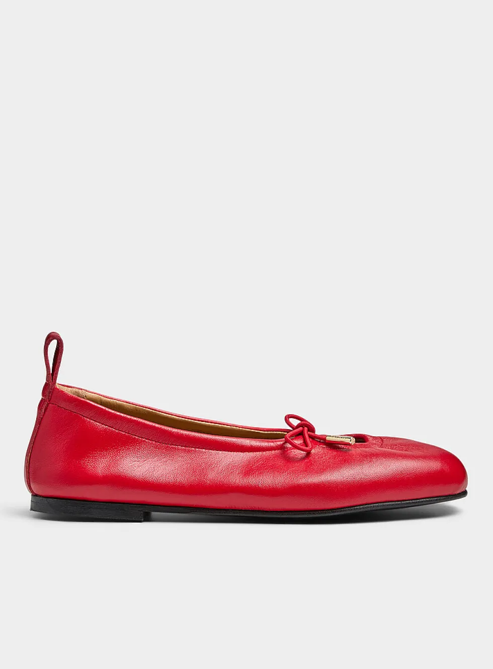 Rosalind bow leather ballet flats