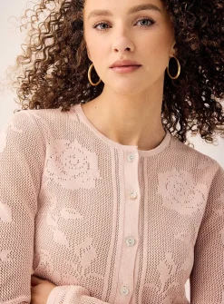 Roses crocheted cardigan