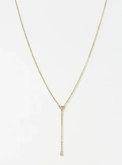 Round stone lariat chain