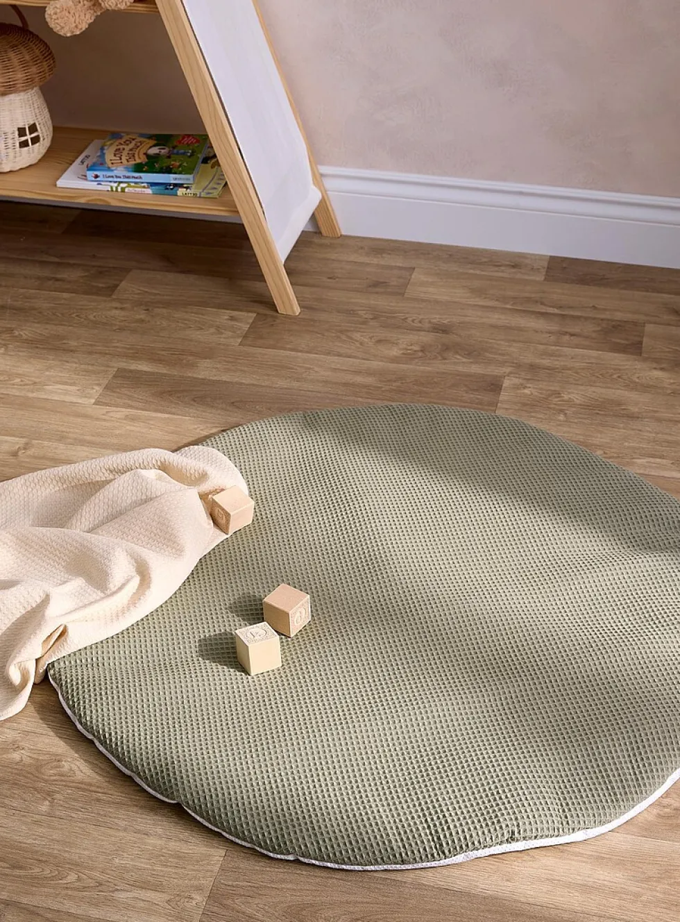 Round waffle play mat
