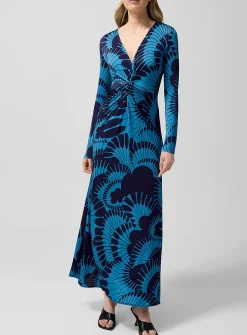 Ruched V-neck dress