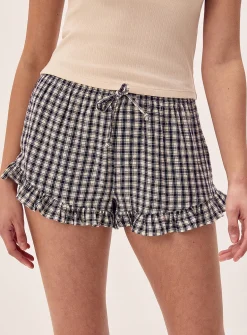 Ruffled mini short