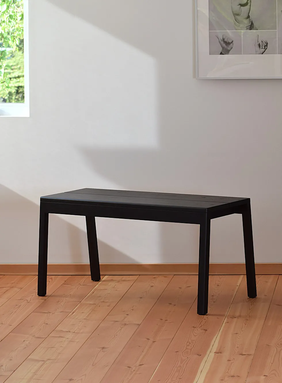 Same, Same narrow wooden bench
