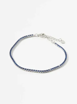 Sapphire-blue tennis bracelet