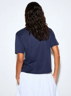 Scarf collar T-shirt