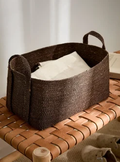 Seagrass large rectangular basket