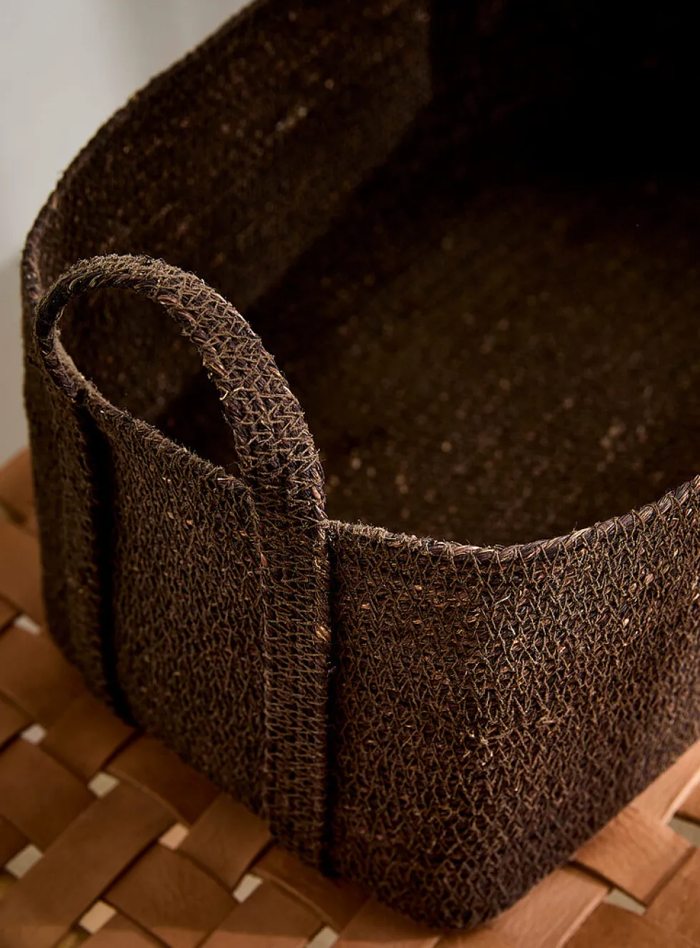 Seagrass large rectangular basket
