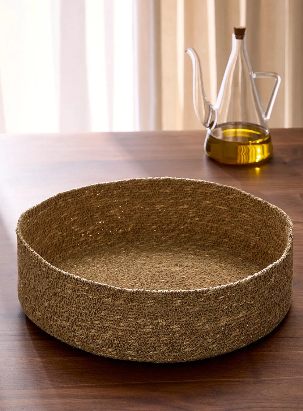 Seagrass large round basket