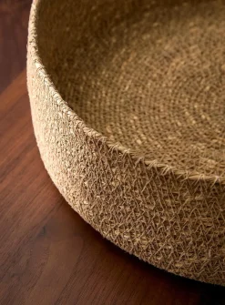 Seagrass large round basket