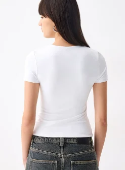 Second skin high neckline T-shirt