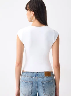 Second skin square neckline bodysuit