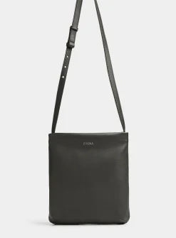 Secondskin supple leather cross-body bag