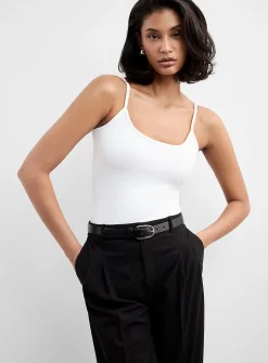 Second-skin thin straps cami