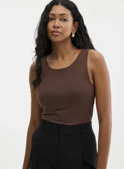 Second-skin wide straps cami