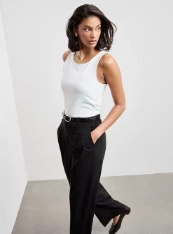 Second-skin wide straps cami