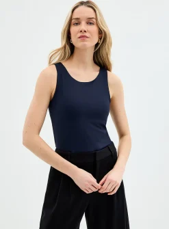 Second-skin wide straps cami