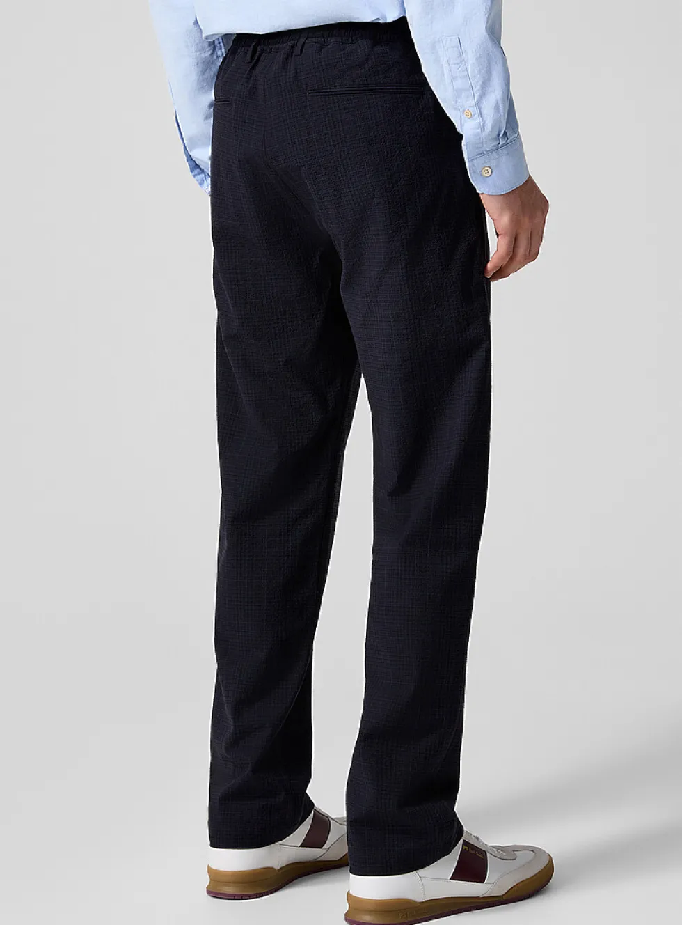 Seersucker check pant