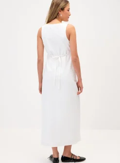 Seersucker maxi dress