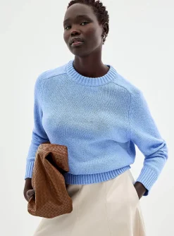 Shaker-rib boxy-fit sweater