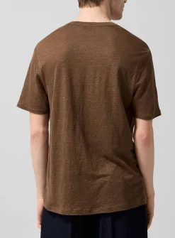Sheer pure linen T-shirt