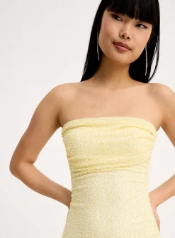 Shiny beads tube dress