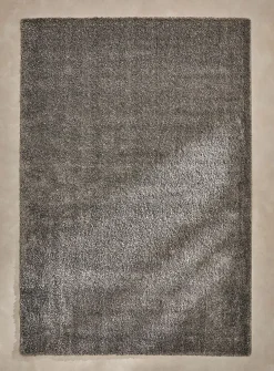 Shiny plain shag rug