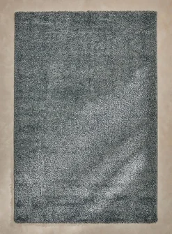 Shiny plain shag rug