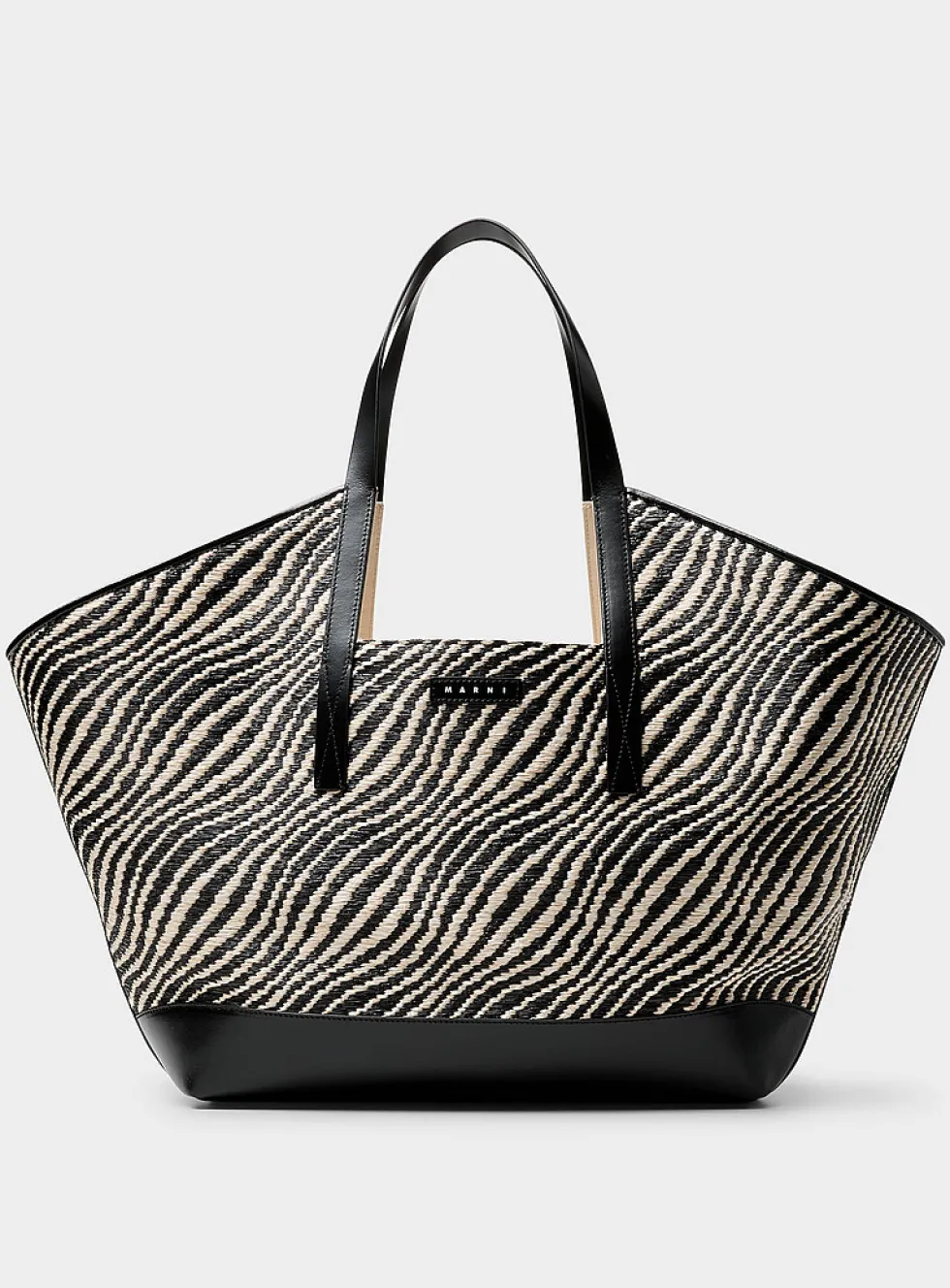Shopper zebra print tote bag