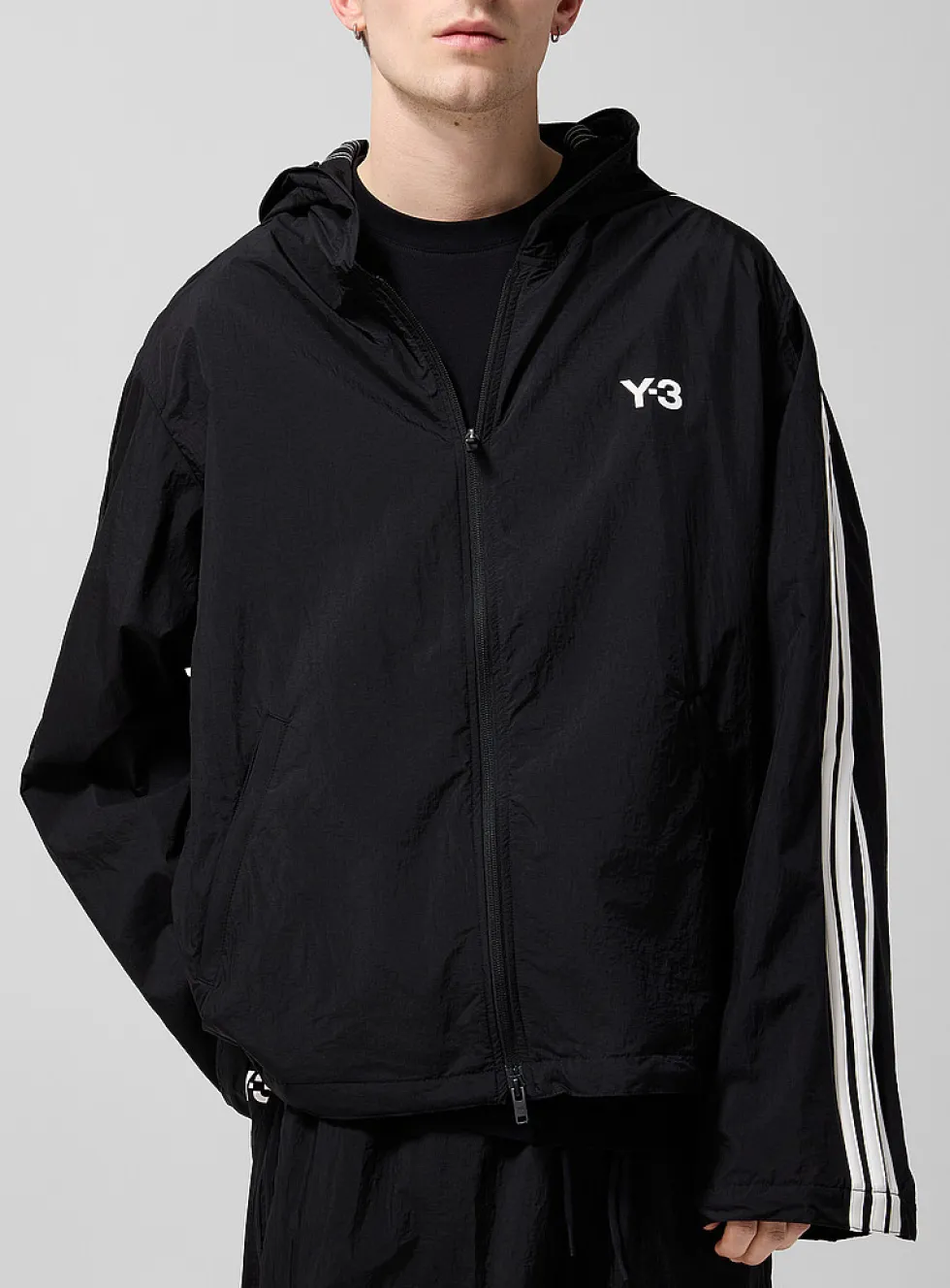 Signature stripes wire inserts windbreaker