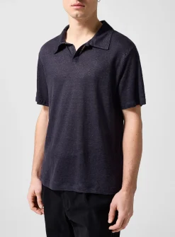 Simon pure linen polo shirt