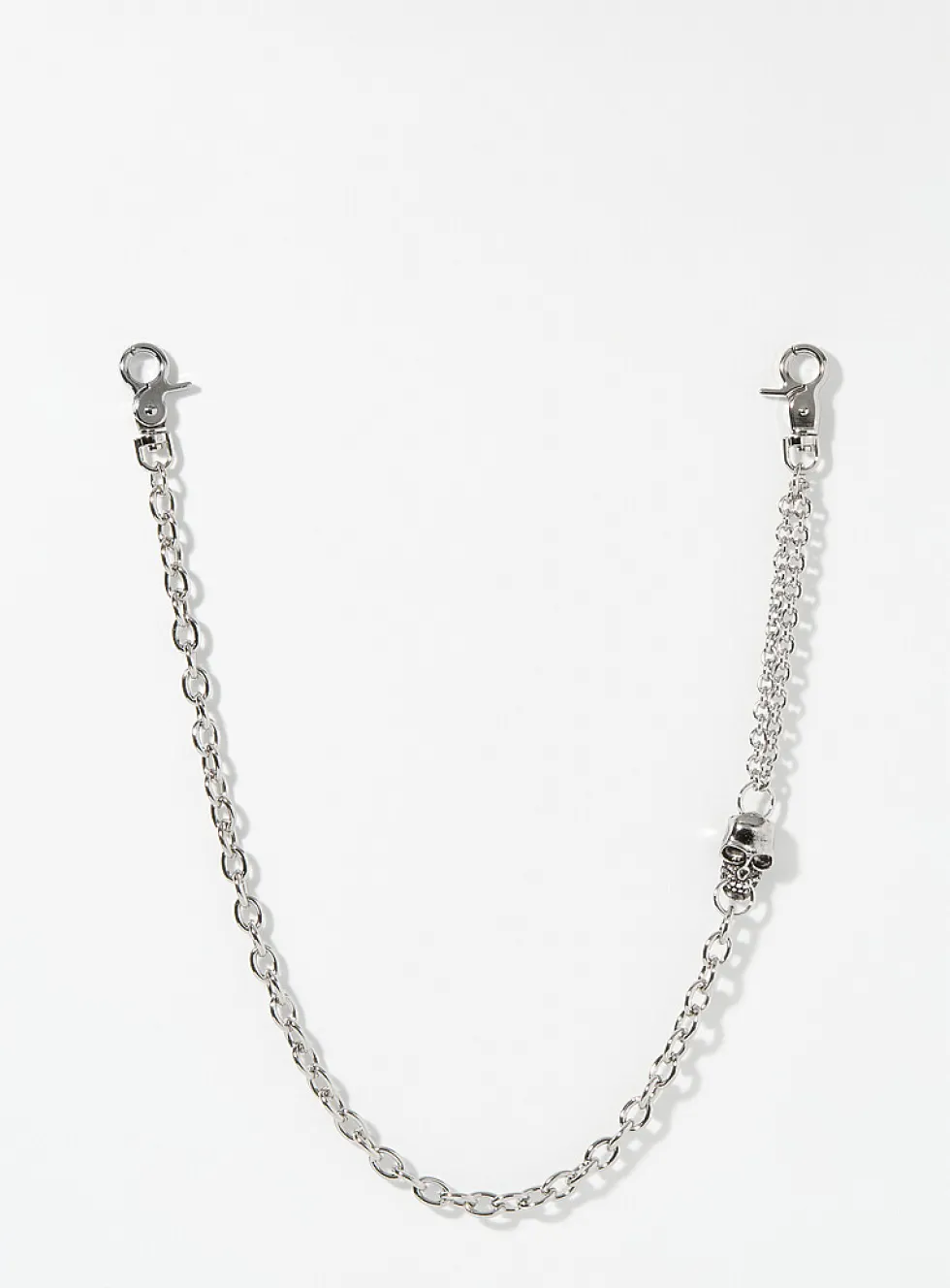 Skull detail wallet chain