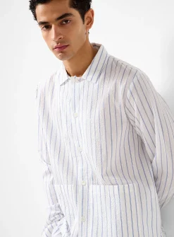Skyler striped seersucker shirt