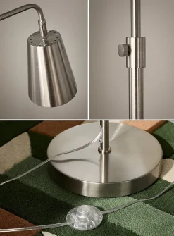 Sleek adjustable-height floor lamp