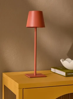 Sleek rechargeable touch table lamp