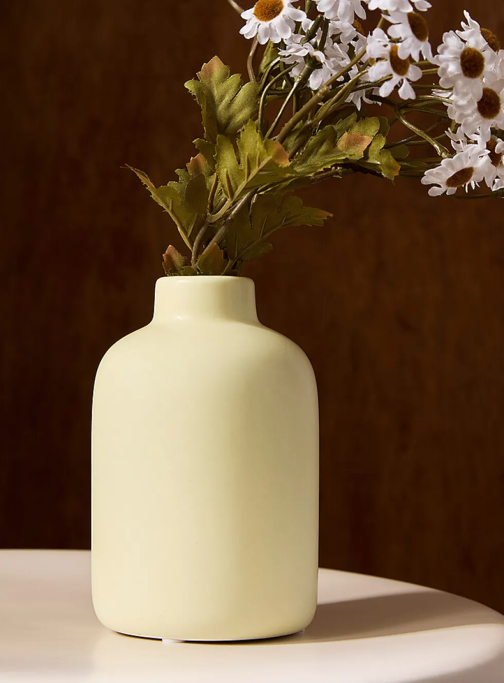 Small minimalist polished ceramic vase
