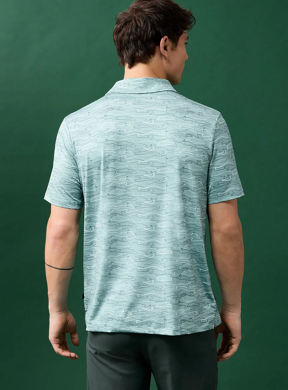 Small patterns golf polo