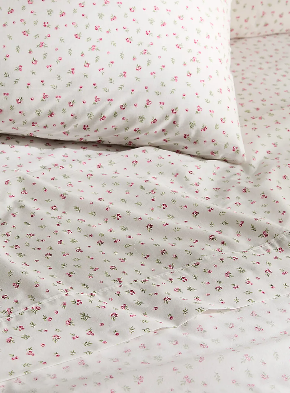 Small roses percale plus sheet