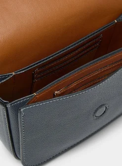 Small textured minimalist crossbody bag